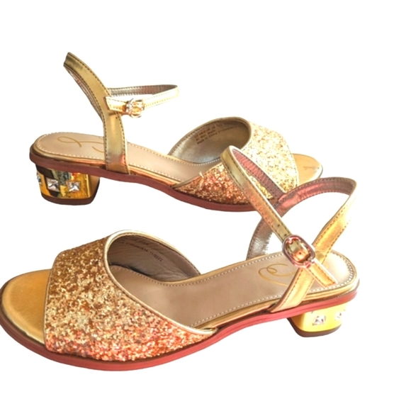 Sam Edelman Ivy Glitter Crystal Heel Big Kid...Size 4 - Picture 1 of 9
